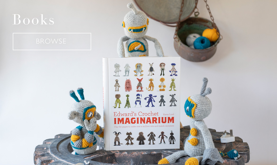 Books edwards crochet imaginarium flipbook monsters robots toft
